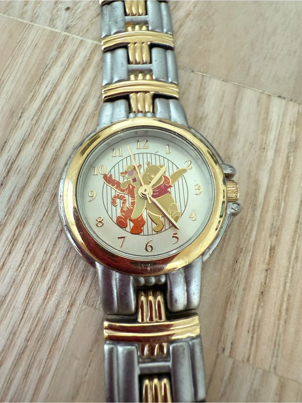 SII Seiko Disney Winnie the Pooh two tone watch NEW BATTERY